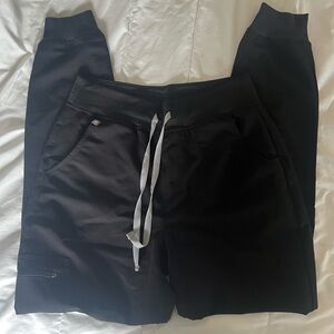Figs black jogger scrub bottoms